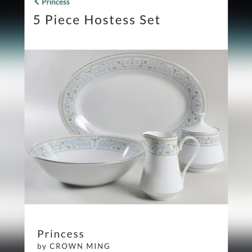 Princess 5 Piece Hostess Set
